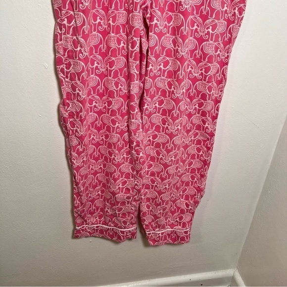 Crown & Ivy Pajama Pants PInk White Elephants - Picture 5 of 11